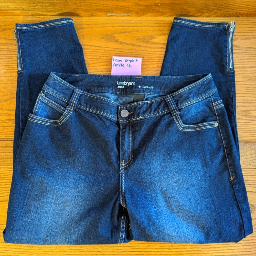 Lane Bryant Genius Fit Ankle Jeans, 16
